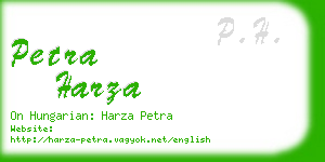 petra harza business card